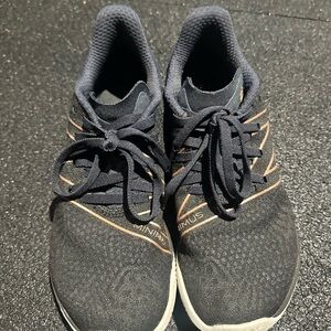 New Balance Minimus Black and Gold Athletic Shoes